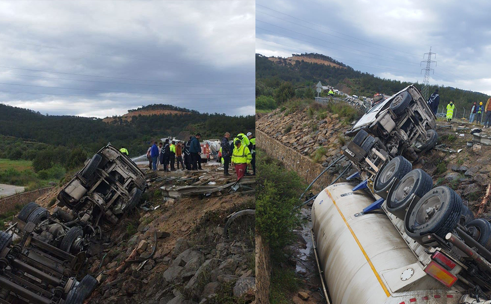Kanala düşen tankerde can pazarı