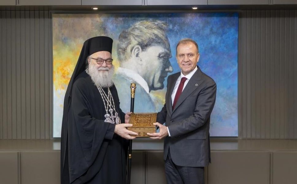 Antakya Ortodoks Patriği 10. Yuhanna’dan Başkan Seçer’e anlamlı ziyaret