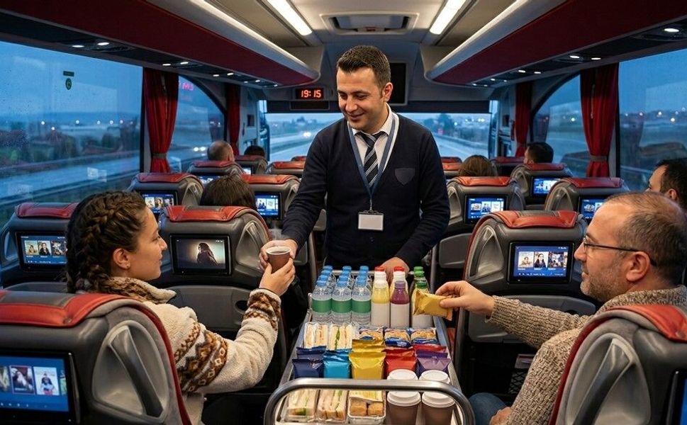 Otobüslerde ikramlar kalkıyor mu?