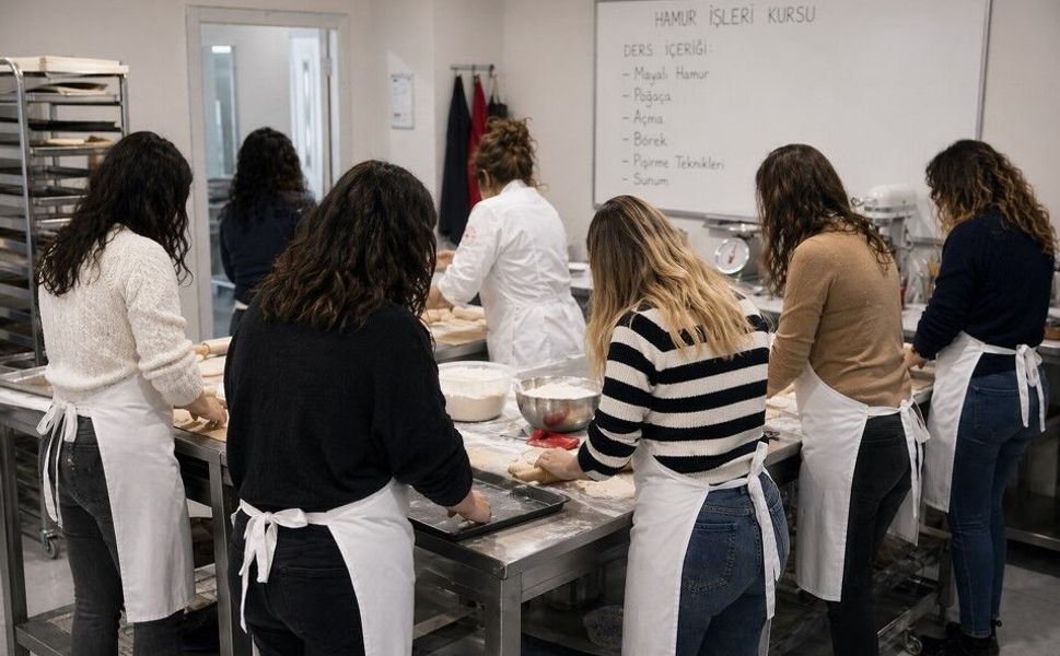 Mersin'de Geleneksel Hamur Kursu'na yoğun ilgi