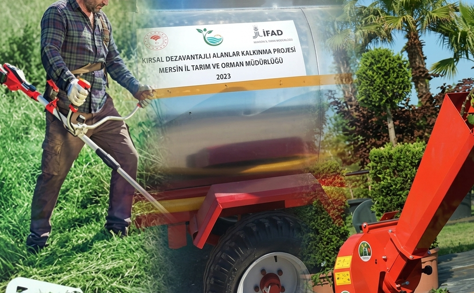 Mersinli çiftçiye tarım destek malzemeleri hibe edilecek