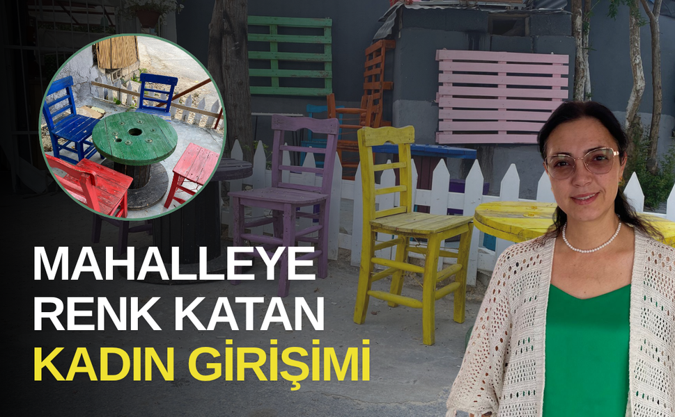 Mahalleye renk katan kadın girişimi
