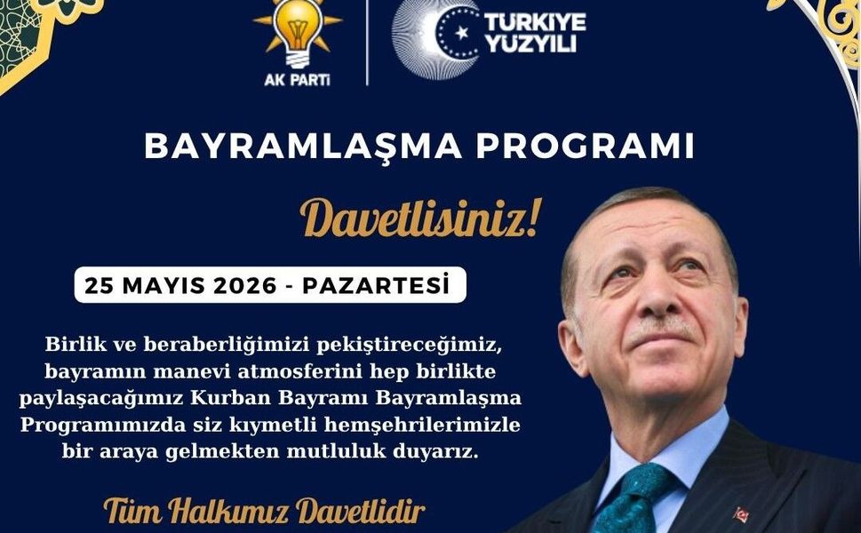 AK Parti Mersin İl Başkanlığı’nda Bayramlaşma Programı