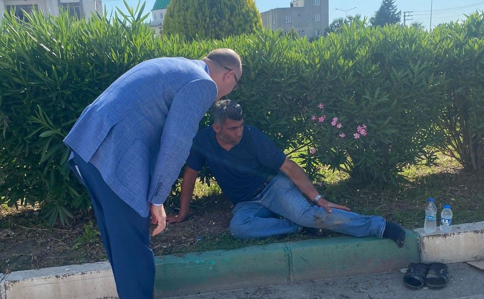 Kaza yapan gence ilk müdahale Validen
