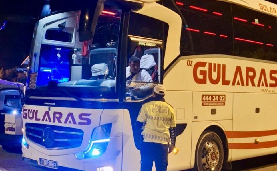 Mersin’de gece yolcu taşıma araçlarına sıkı denetim