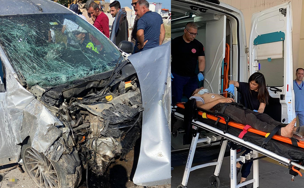 Otomobil ile hafif ticari araç çarpıştı: 6 yaralı