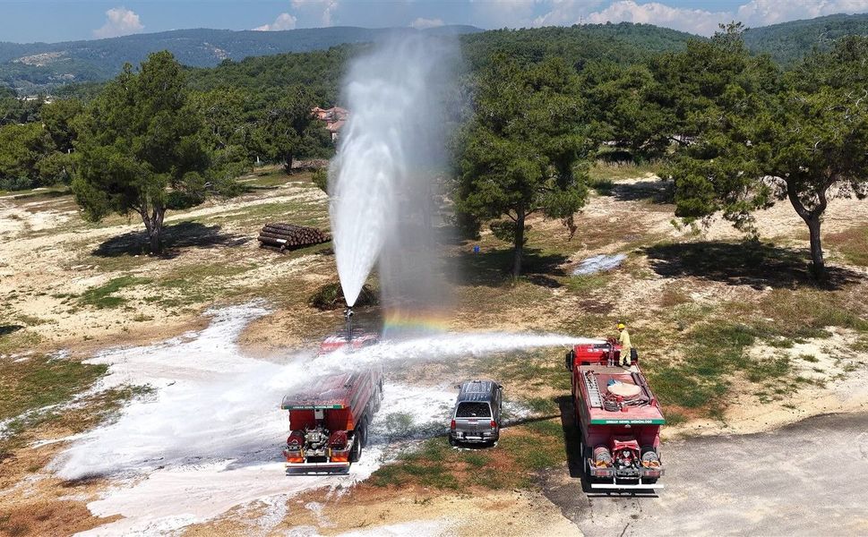Mersin’de olası yangınlara karşı tatbikat yapıldı