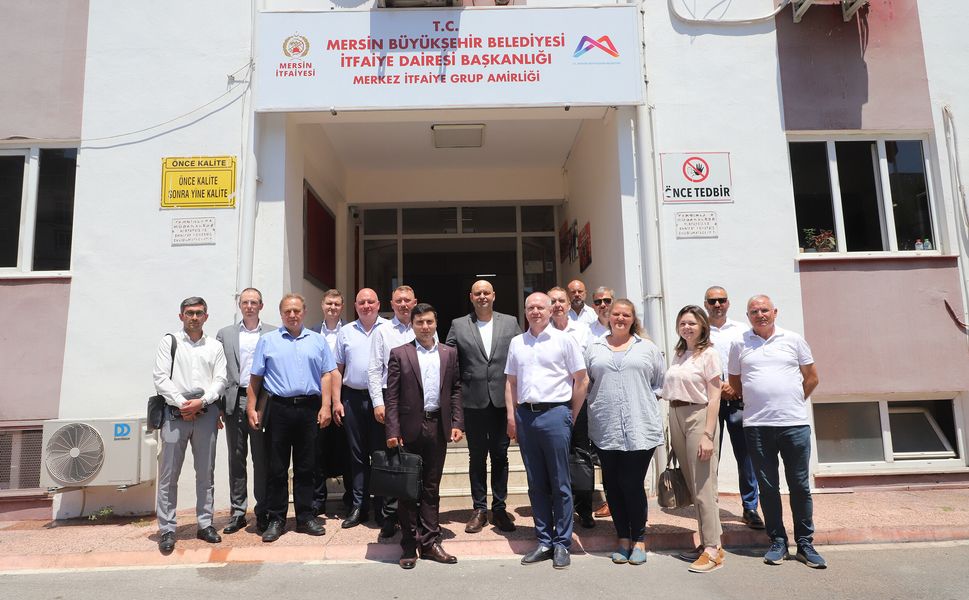 Akkuyu NGS heyeti Mersin İtfaiyesini ziyaret etti