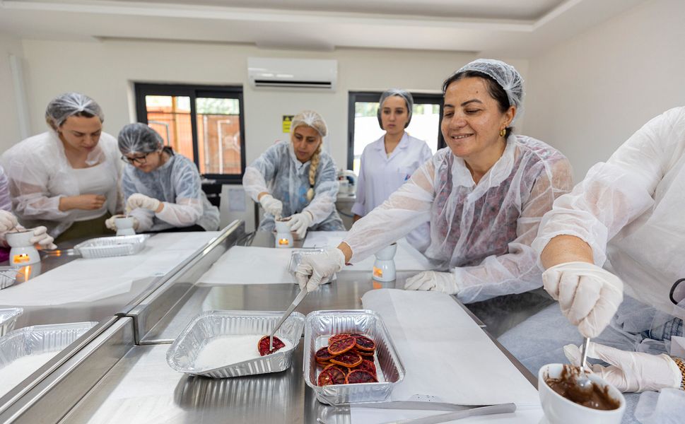 Hamzabeyli'de kan portakalı çikolatayla buluştu
