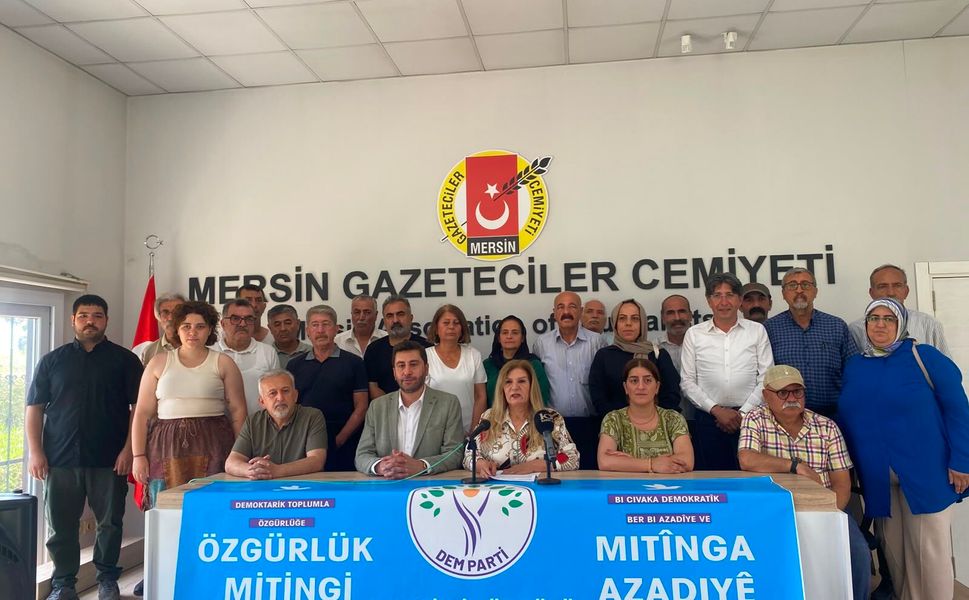 DEM Parti’den Mersin’de miting çağrısı