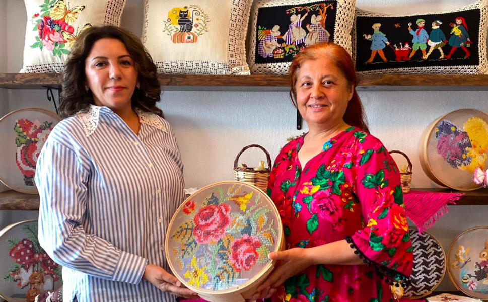 Bozyazı’da kadın girişimciye destek ziyareti
