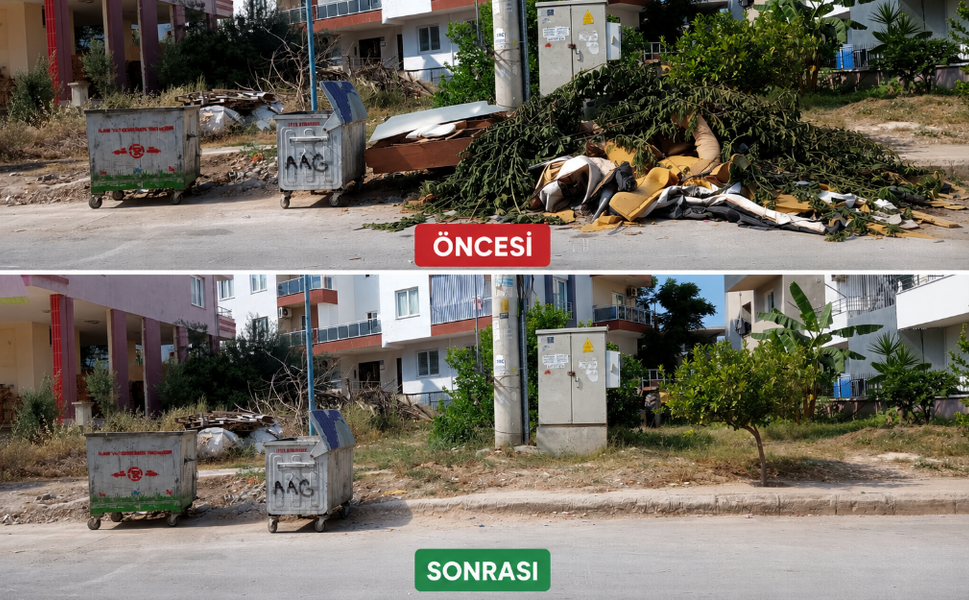 Çiftlikköy'deki soruna belediye ekiplerinden hızlı müdahale