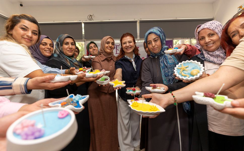 Mersin'de 'Evimiz Atölye Projesi' kadınlara yeni üretim kapısı açıyor