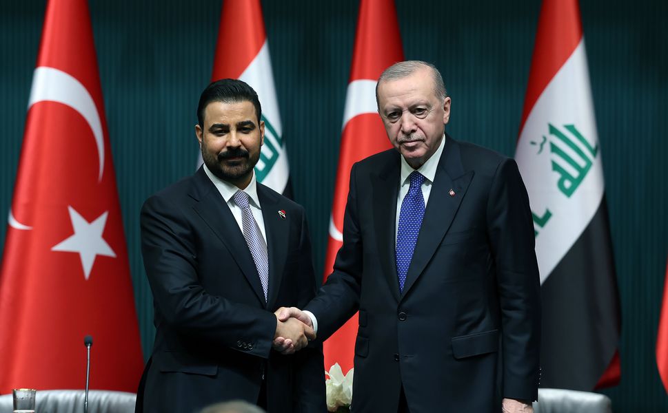 Cumhurbaşkanı Erdoğan, Irak Başbakanı ez-Zeydi'yi resmi törenle karşıladı