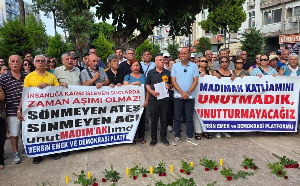 Mersin'de Madımak Katliamı Anması: "Unutmuyoruz, Unutturmayacağız"