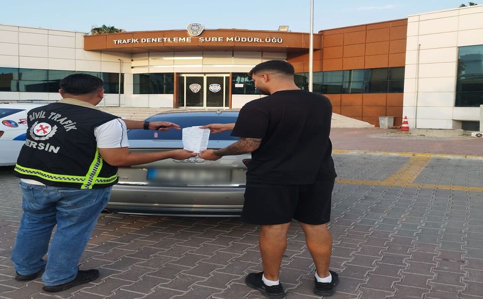Mersin'de makas atan ve ehliyetsiz araç kullanan sürücüye 170 bin lira ceza