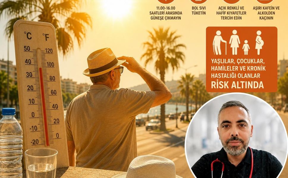 Mersin sıcağında sağlığı koruyan önlemler