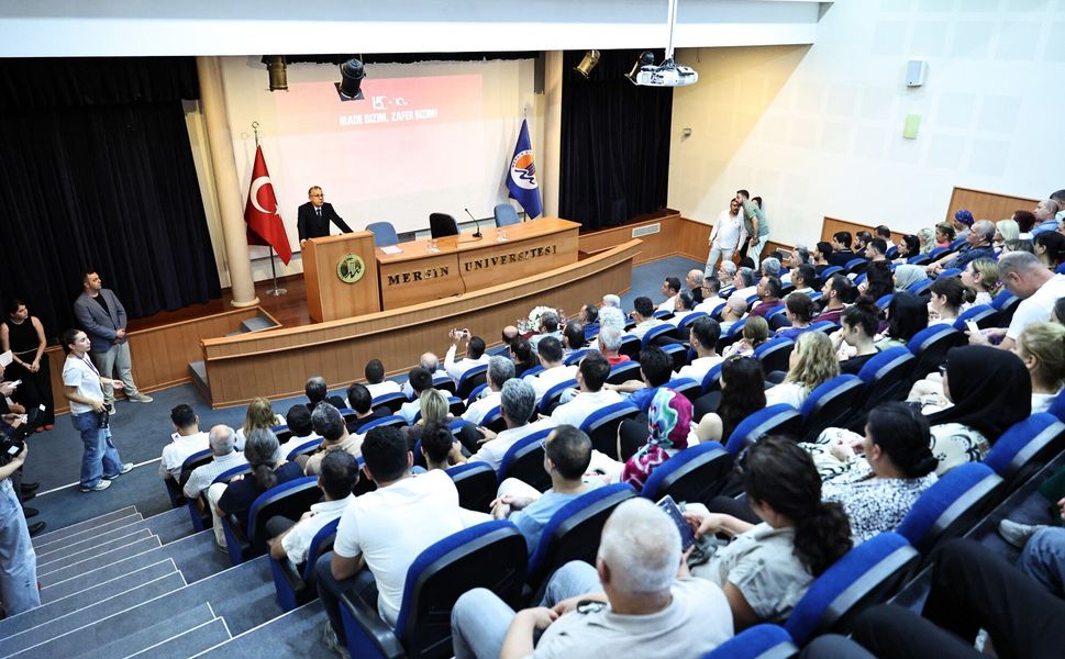Mersin Üniversitesinde  "İrade Bizim, Zafer Bizim" konferansı