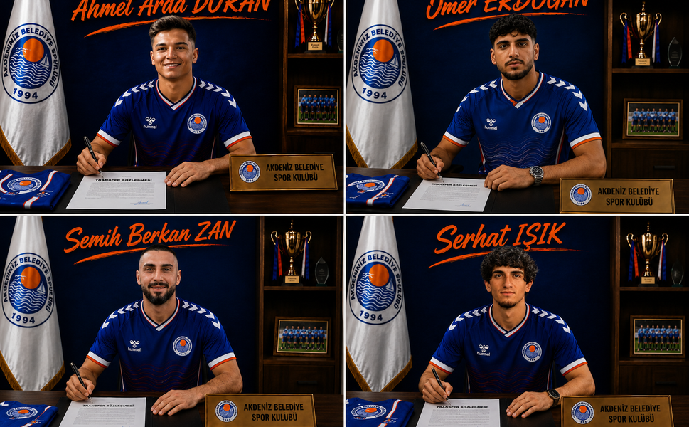 Akdeniz Belediyespor’dan 4 yeni transfer