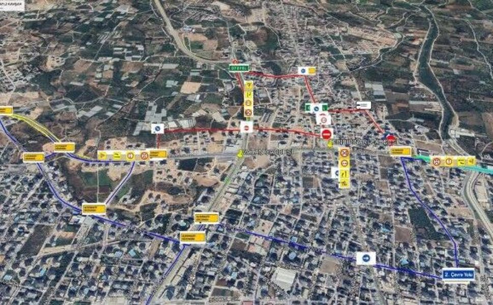 Mezitli’de bazı yollar trafiğe kapanıyor
