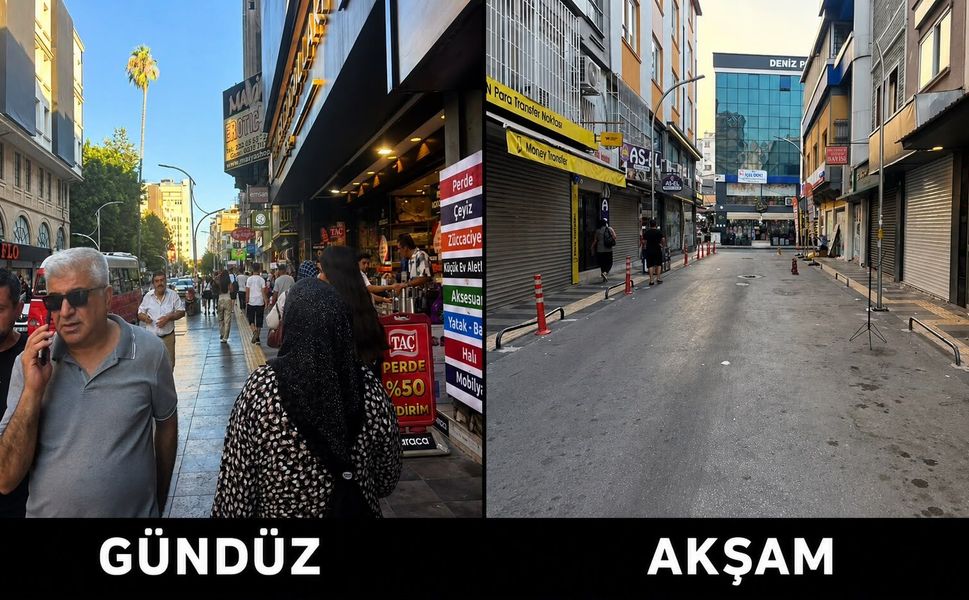Mersin Çarşısı’nın iki yüzü: Gündüz cıvıl cıvıl, gece sessiz