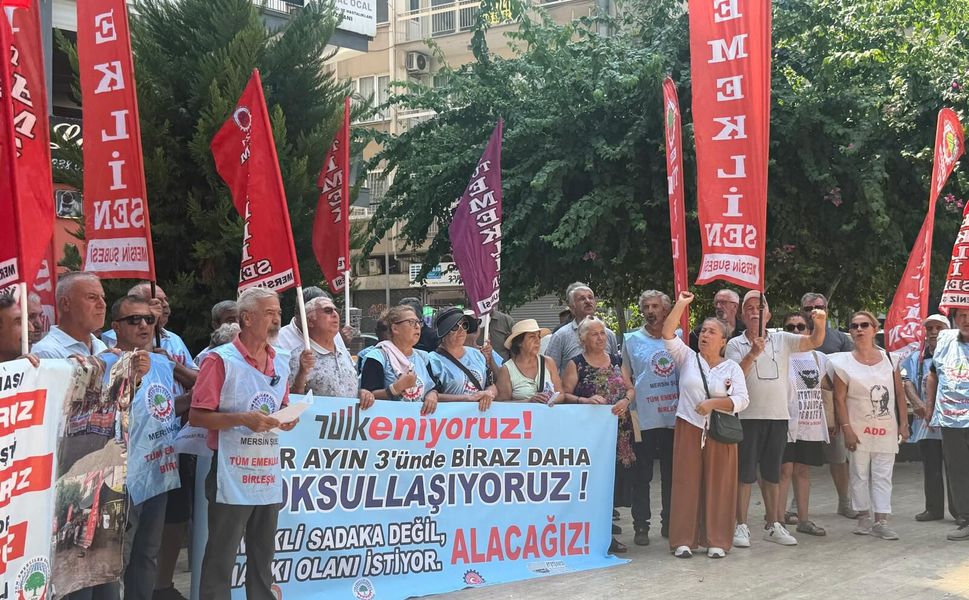 Emekliler Mersin’den seslendi: "İnsanca yaşam ve adil aylık talebi"