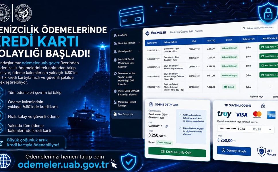 Denizcilik ödemelerinde dijital dönem