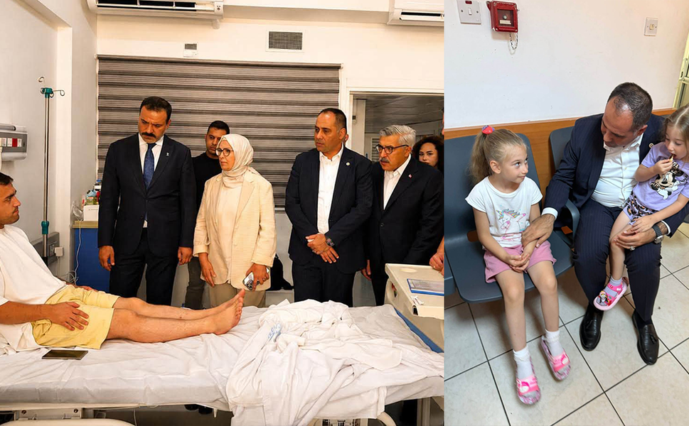 Kıratlı, Kıbrıs’ta tedavi gören yaralıları ziyaret etti