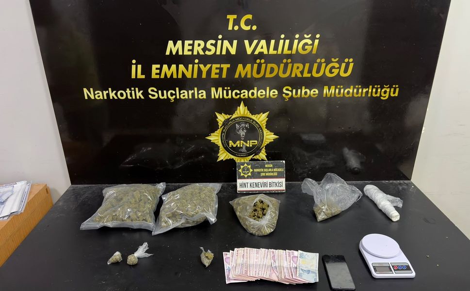 Mersin'de narkotik ekiplerinden operasyon