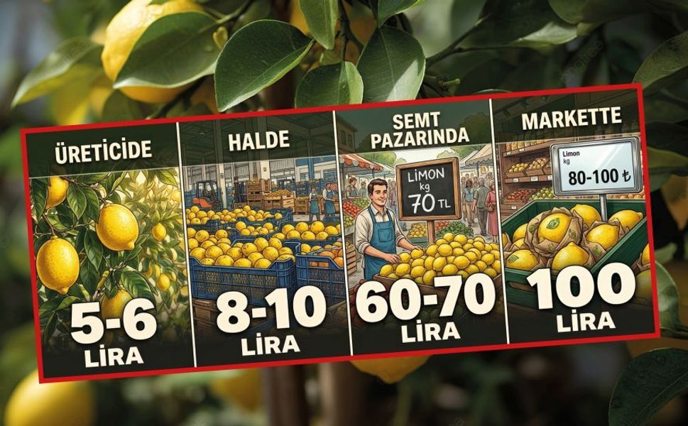 Limonun fiyatı tarladan markete 20 katına çıkıyor