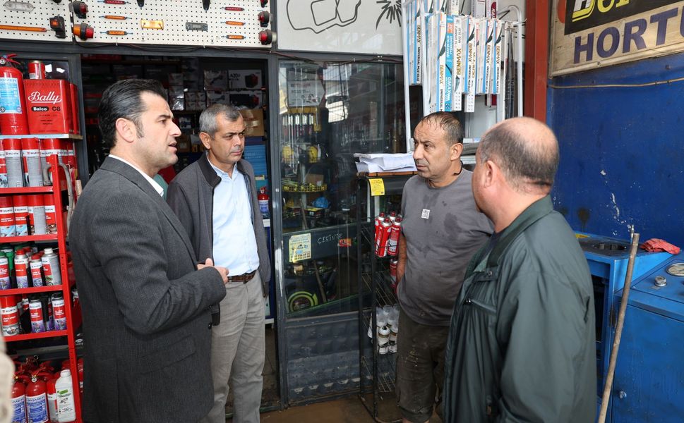 Başkan Vekili Beşikci’den Tırmıl Sanayi Sitesi esnafına ziyaret