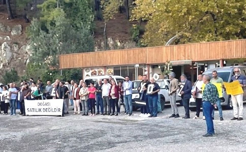 Davullu, zurnalı ÇED protestosu