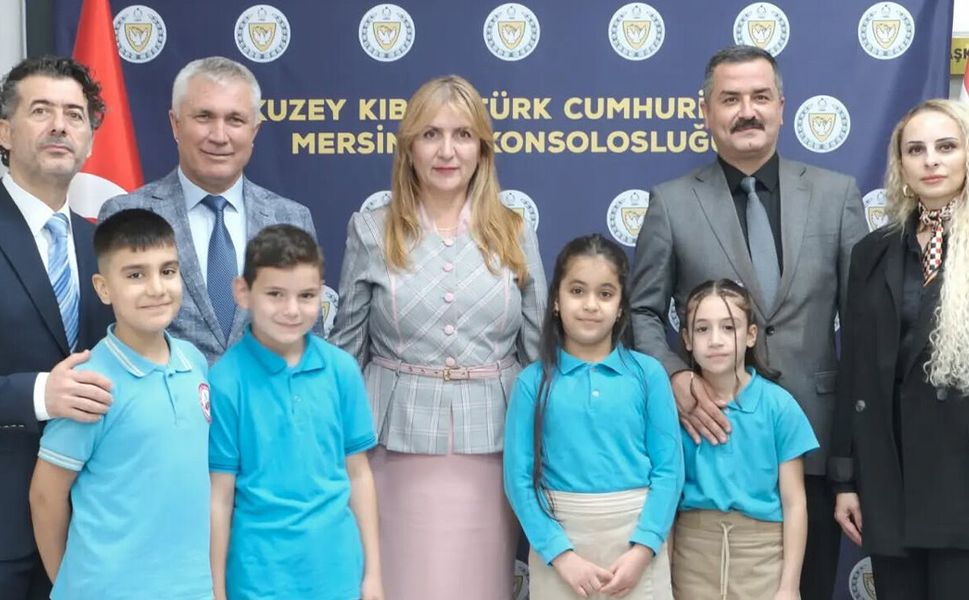 Kıbrıs İlkokulu öğrencilerinden KKTC Mersin Başkonsolosluğuna ziyaret