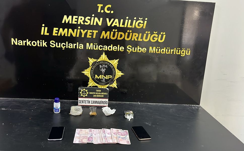 Mersin’de uyuşturucu operasyonu: 2 şüpheli tutuklandı
