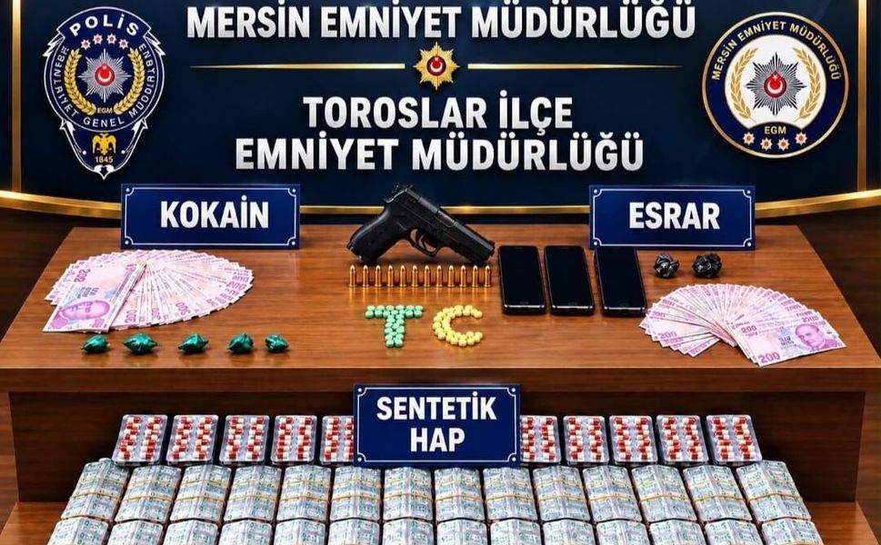 Mersin’de torbacı operasyonunda 4 tutuklama!