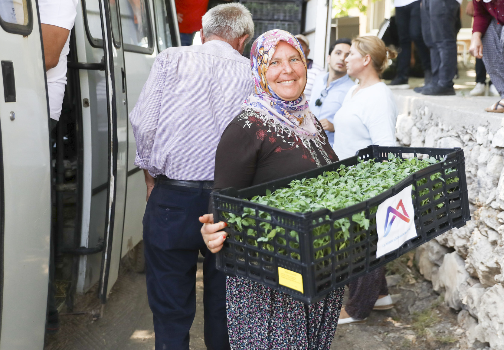 Büyükşehi̇r Gülnar’da 105 Bi̇n Domates Fi̇desi̇ Dağitti (5)