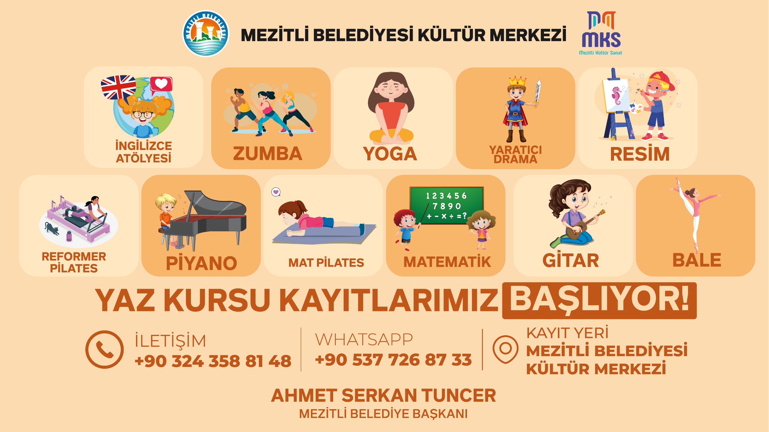 Mezi̇tli̇ Beledi̇yesi̇’nden Her Yaşa Hi̇tap Eden Yaz Kurslari Başladi
