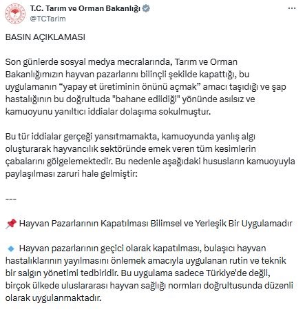 B A K A N L I K T A N H A Y V A N P A Z A R L A R I N I N B I L I N C 806637 238856