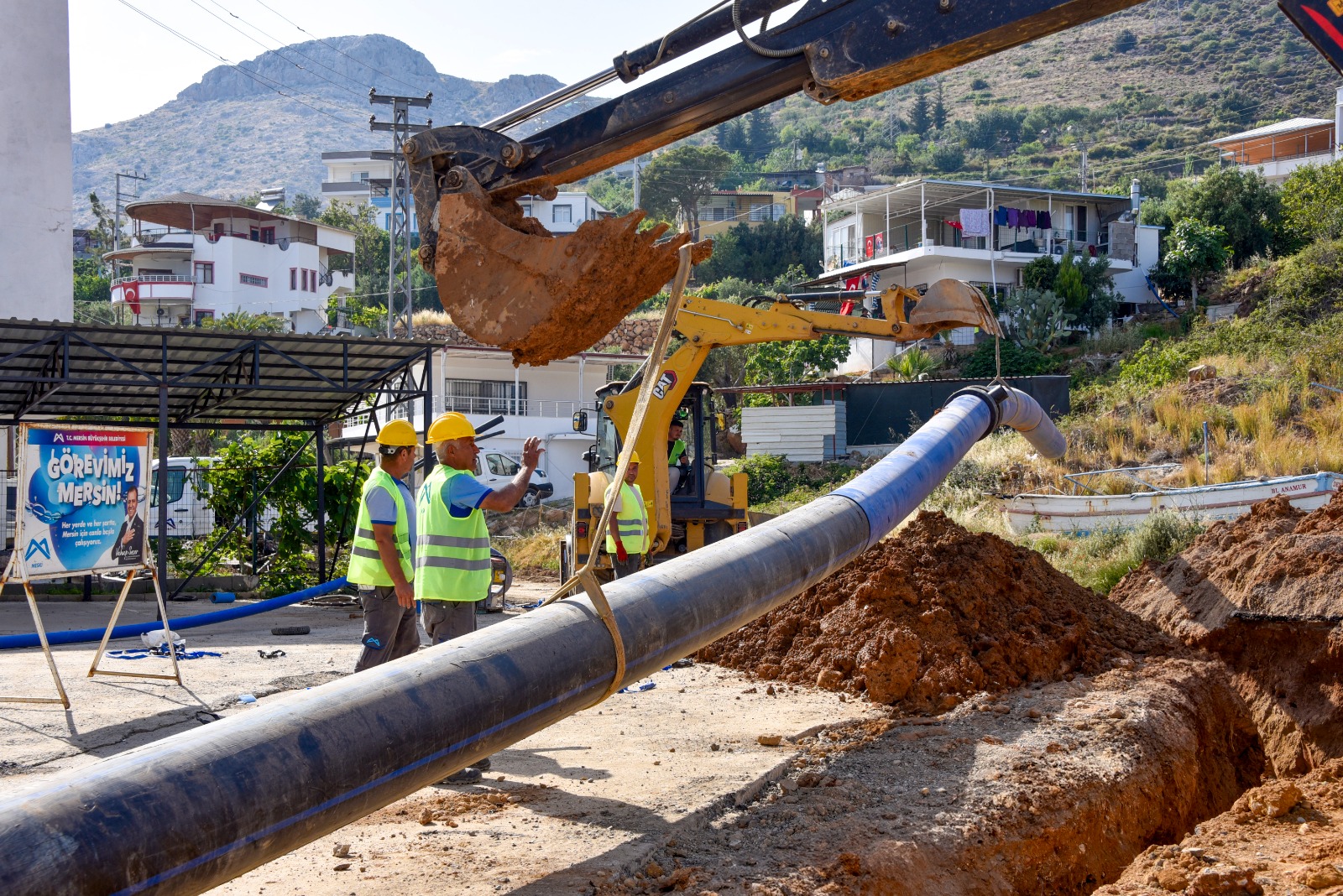 Meski̇, Aydincik İlçesi̇ni̇n İçme Suyu Altyapisini Yeni̇li̇yor (6)