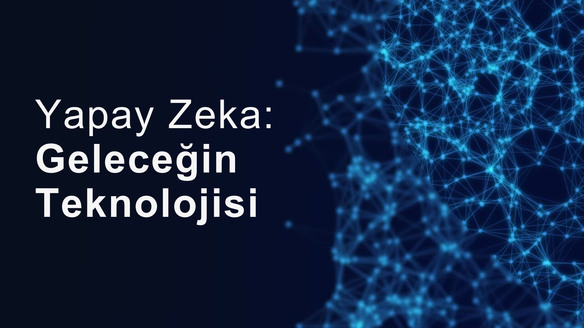 Mavi Modern Yapay Zeka Teknoloji Sunumu