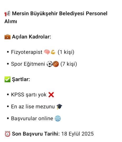 Mbb Iş Ilanı