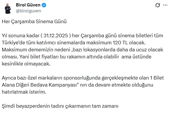 Birol Guven Her Carsamba Sinema Biletle 945762 280887 (1)