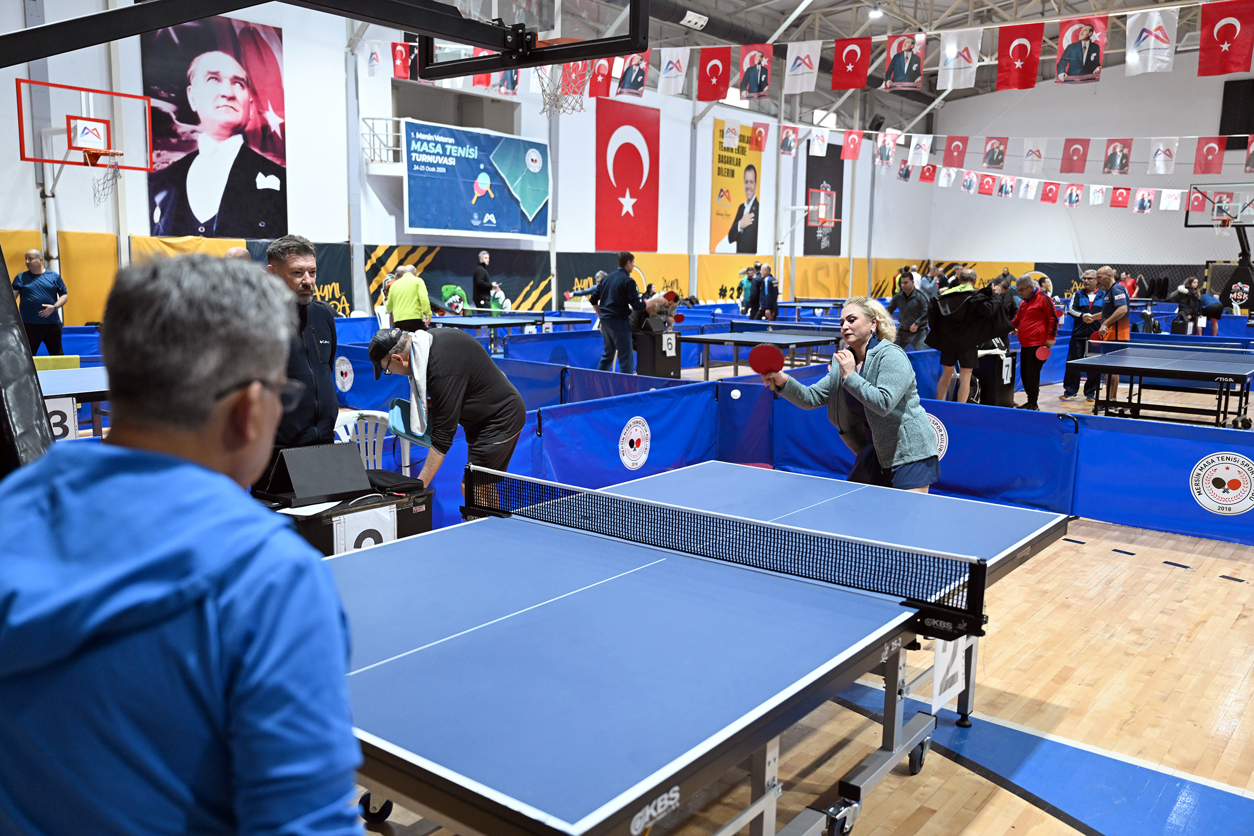 Büyükşehi̇r’i̇n Destekleri̇yle, 5. Ulusal Masa Teni̇si̇ Veteran Turnuvasi Düzenlendi̇ (5)