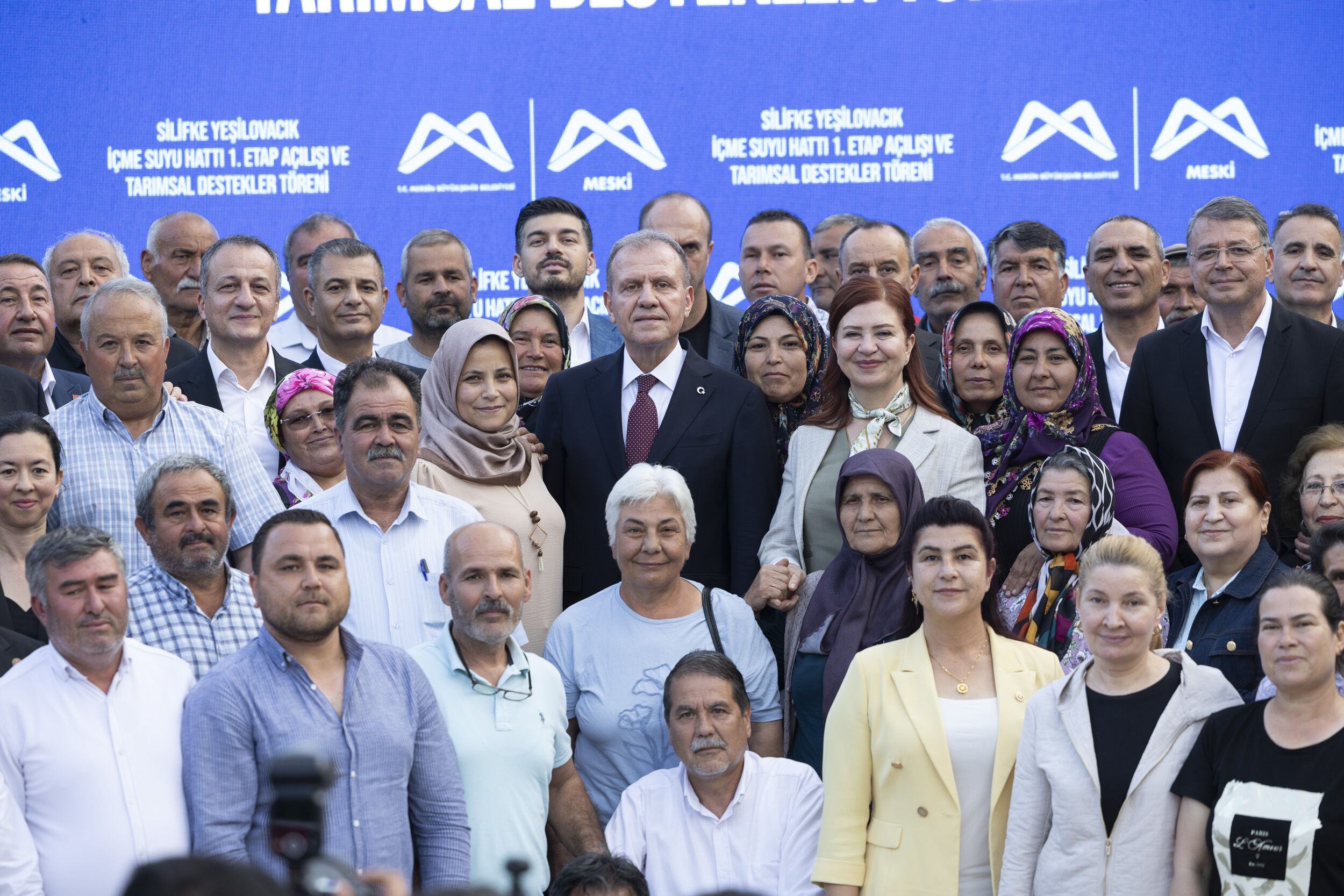 Başkan Seçer Ve Meral Seçer, ‘Si̇li̇fke Yeşi̇lovacik İçme Suyu 1. Etap Açilişi Ve Tarimsal (1)
