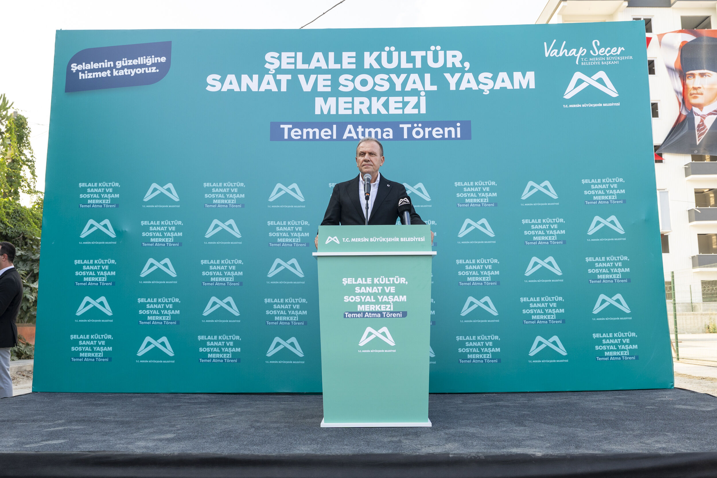 Başkan Seçer, ‘Şelale Kültür, Sanat Ve Sosyal Yaşam Merkezi̇ Temel Atma Töreni̇’ne Katildi (3)