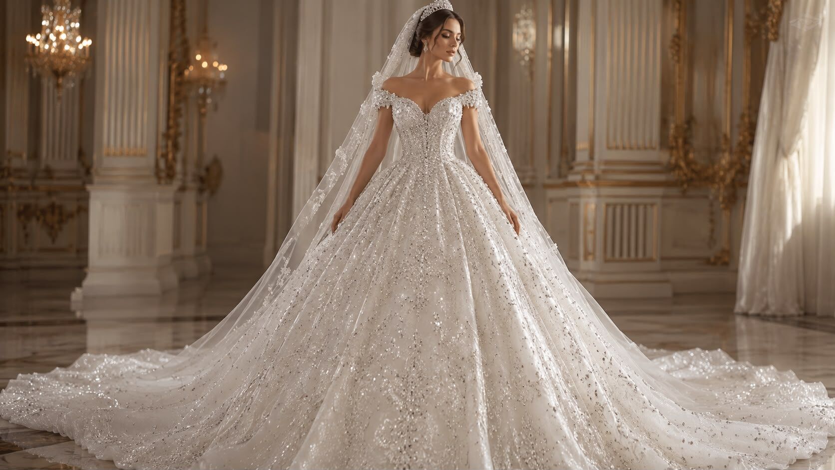 Gelinlik Modeli Taşlı