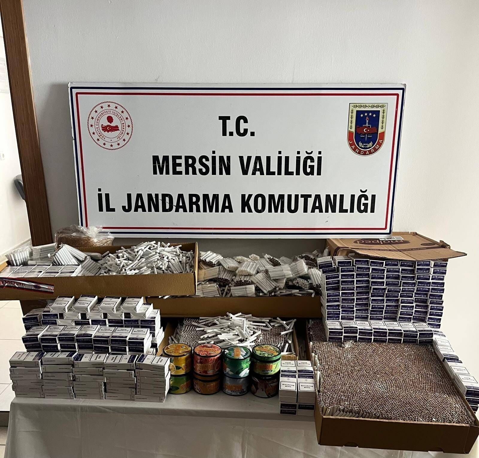Mersin’de kaçak sigara operasyonu