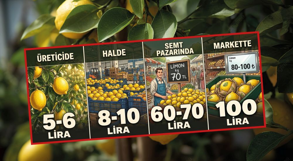 Limonun fiyatı tarladan markete 20 katına çıkıyor