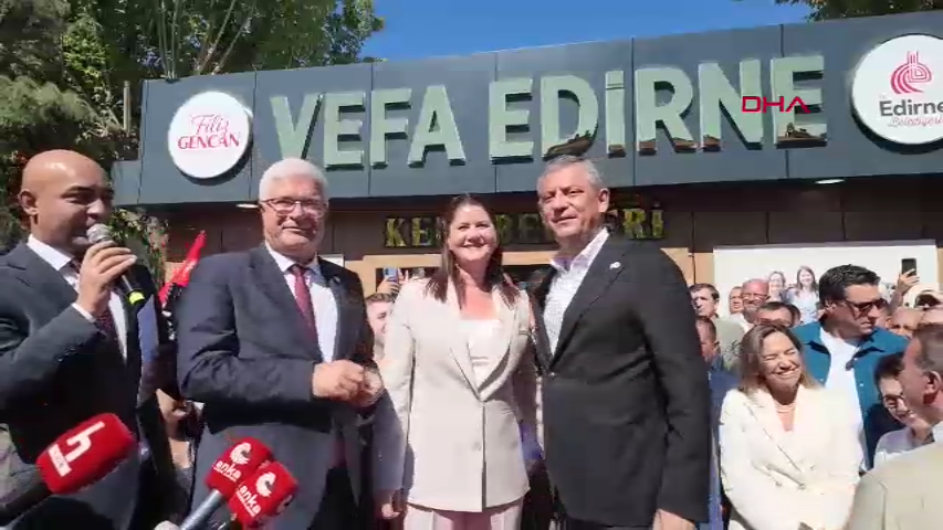 Özgür Özel Edi̇rne'de Konuştu