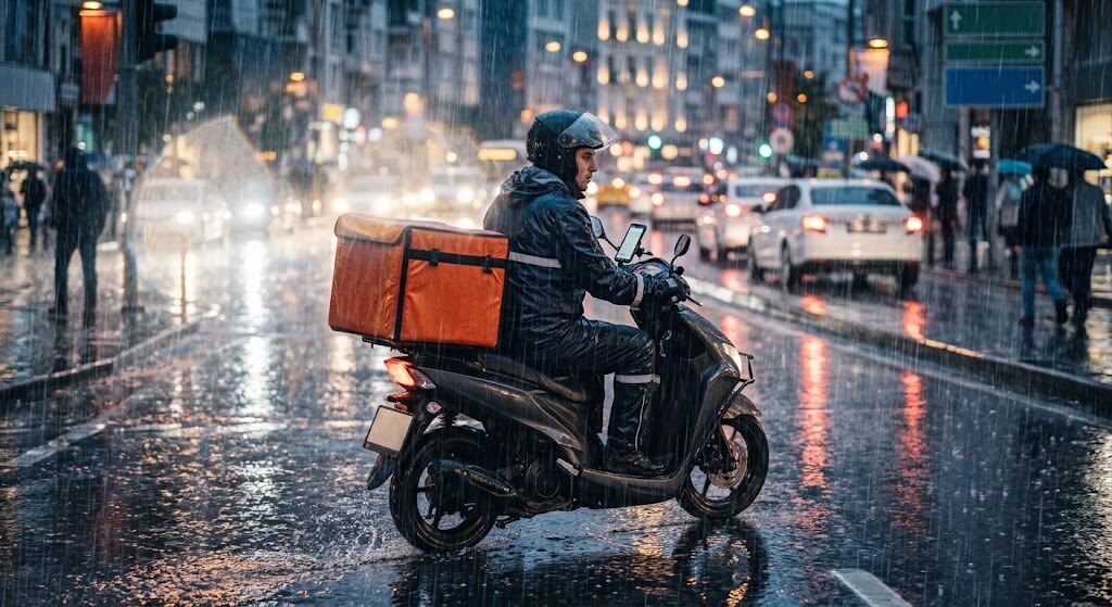 Erol Elçi’den kuryelere yağışlı hava uyarısı
